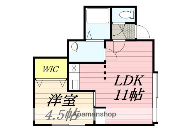 メープルシティ(1LDK/2階)の間取り写真