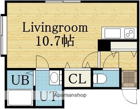 ルーバン教育大前(ワンルーム/2階)の間取り写真