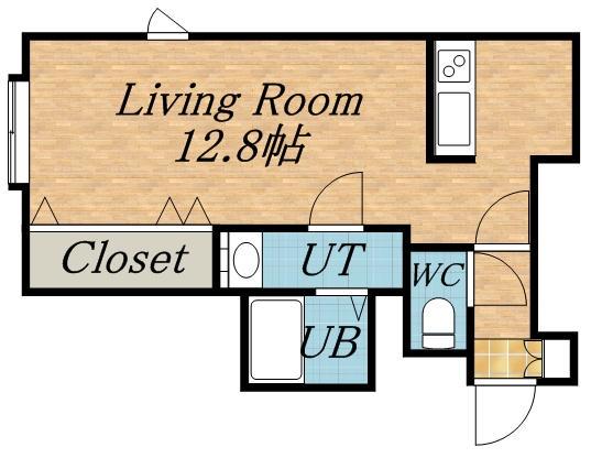 プレシャス18番館(1K/3階)の間取り写真