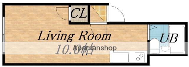 ベイスティー(1K/1階)の間取り写真