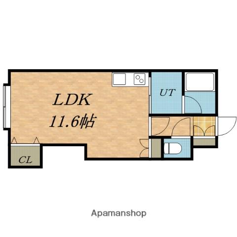 ΑNEXTエレガンス(ワンルーム/2階)の間取り写真
