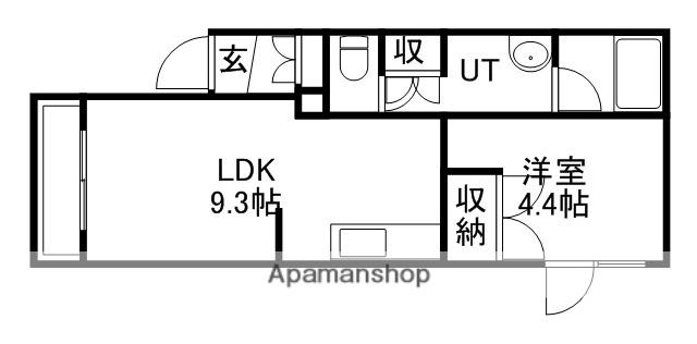 パレス24川村(1LDK/2階)の間取り写真