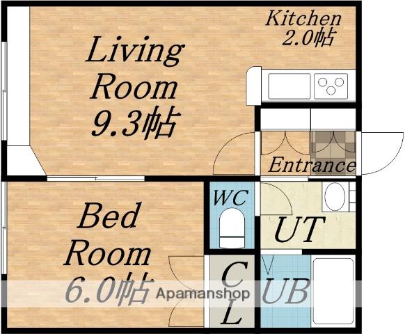 ピアサ西公園(1LDK/1階)の間取り写真