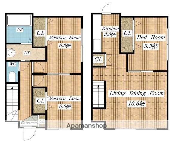 ヴェルデ７(3LDK)の間取り写真