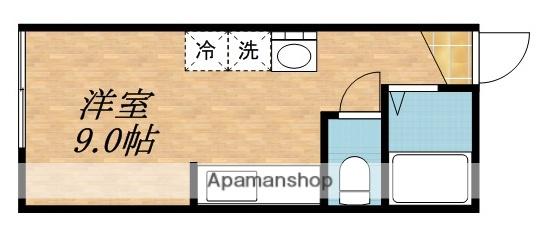 ウィングレジデンス(ワンルーム/1階)の間取り写真