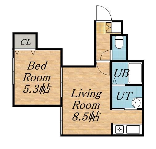 メゾンパークスN41(1LDK/3階)の間取り写真