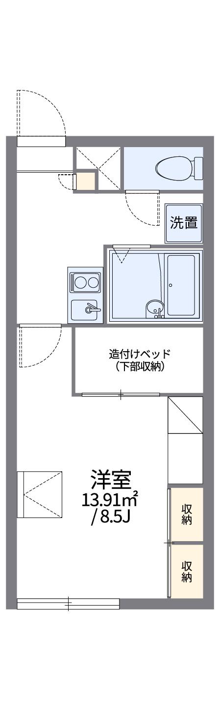 レオパレスSAS62(1K/2階)の間取り写真