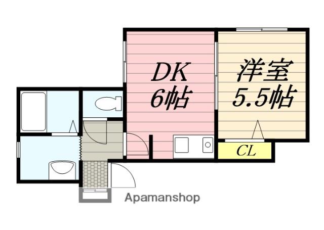ETOILE28(1DK/4階)の間取り写真