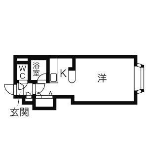 ラピーノ276(ワンルーム/2階)の間取り写真