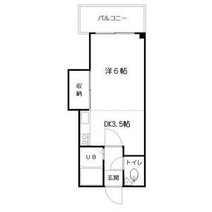 コーポ中瀬(1DK/2階)の間取り写真