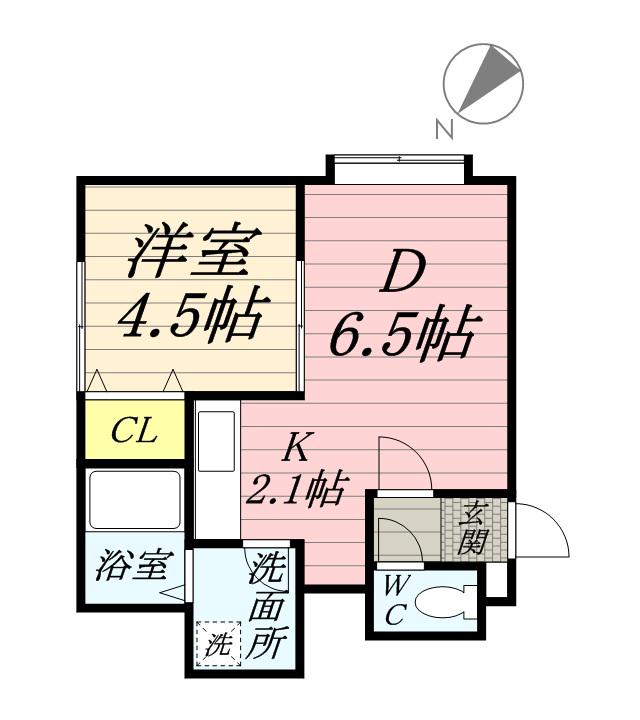 URIZUN.APT(1DK/2階)の間取り写真