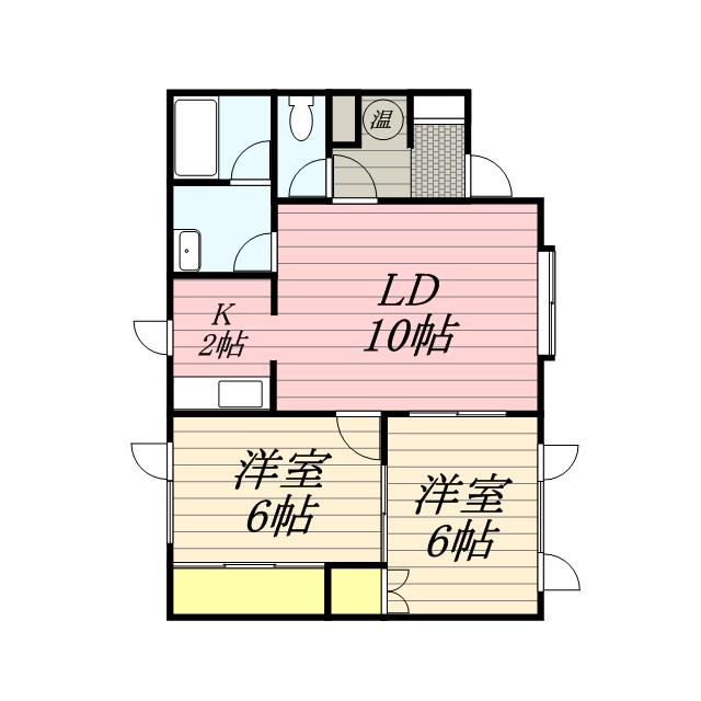  オリーブ34 (2LDK/1階)の間取り写真