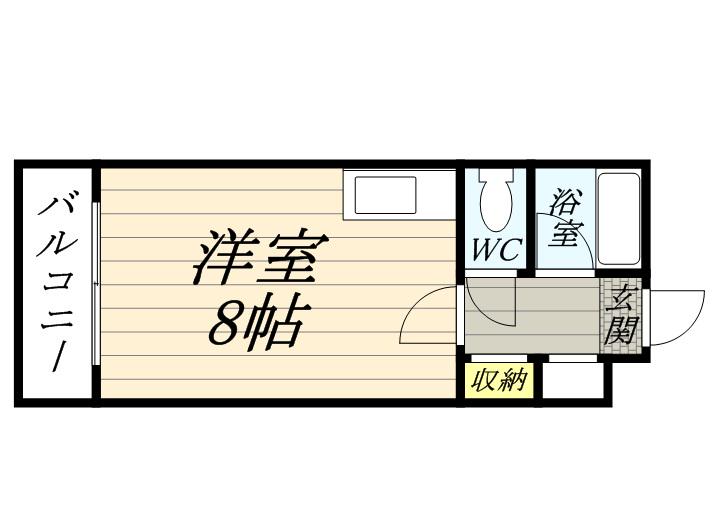 KOYASFIVE(ワンルーム/4階)の間取り写真