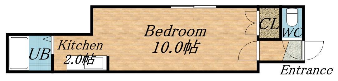 コンフォート麻生(1K/1階)の間取り写真