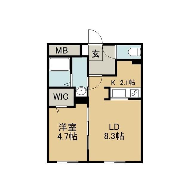 RERA BELLA(1LDK/3階)の間取り写真