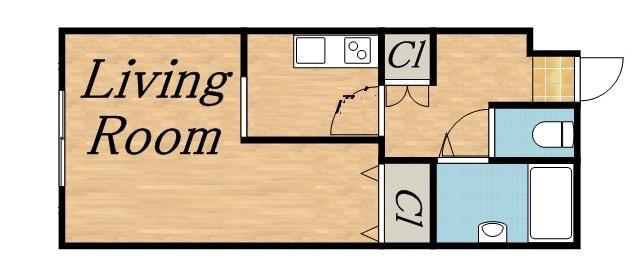 ノースグランデ30(1LDK/4階)の間取り写真