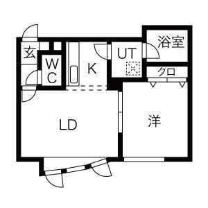 セントニア37(1LDK/2階)の間取り写真