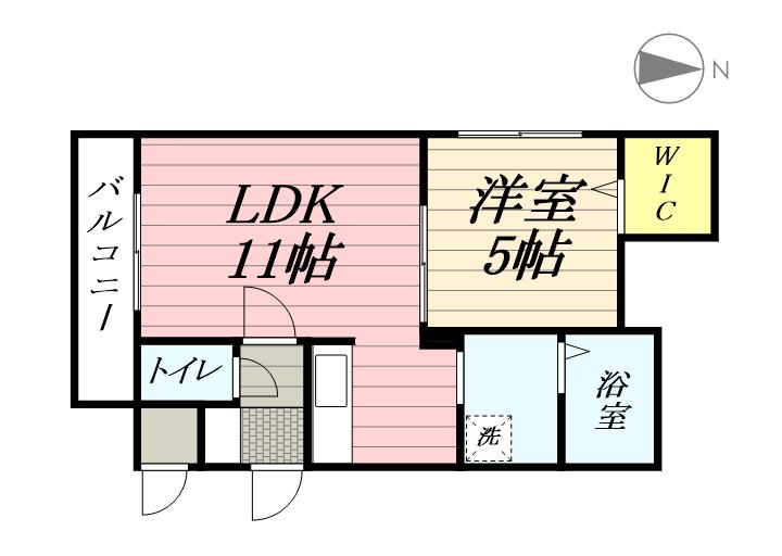 MT ガーデン ノース II (1LDK/4階)の間取り写真