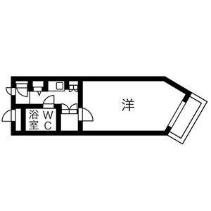 ペルセウス麻生(ワンルーム/3階)の間取り写真