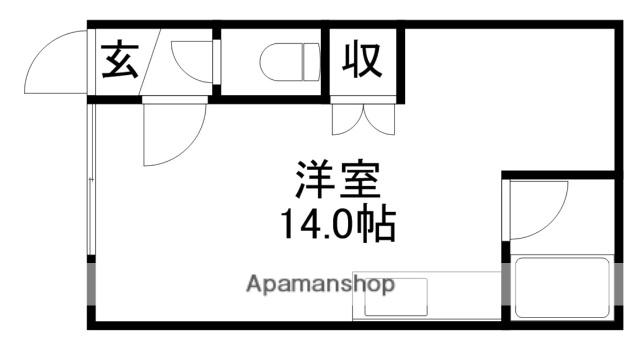 マンションナガタ(ワンルーム/1階)の間取り写真