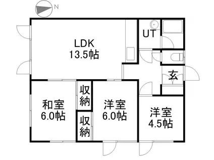 第2マルココーポ(3LDK/2階)の間取り写真