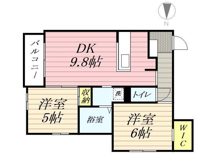 NR.29(2LDK/4階)の間取り写真