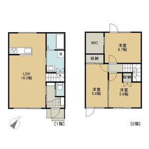 TKGⅡ北丘珠(3LDK/1階)の間取り写真