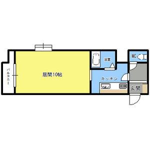 グランドール環状通東(1K/5階)の間取り写真