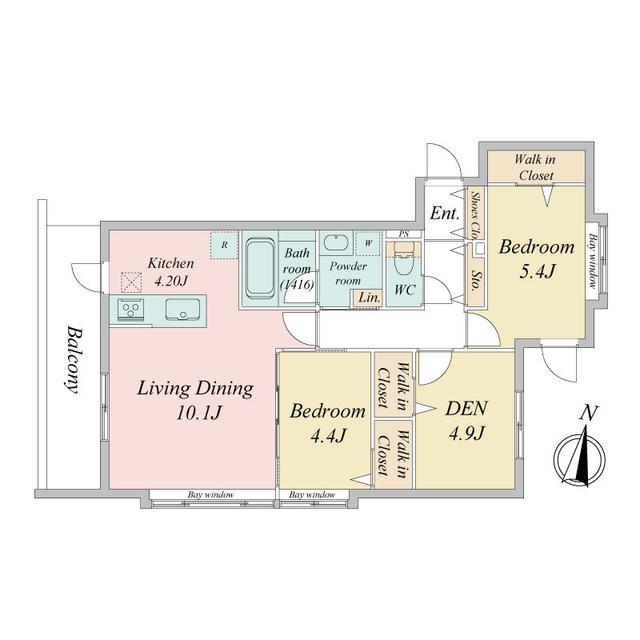 アルファスクエア北11東1(2SLDK/3階)の間取り写真