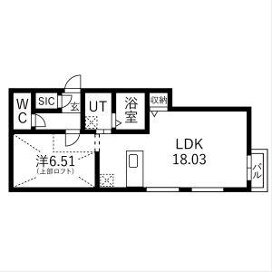 ピオネロ148(ワンルーム/4階)の間取り写真