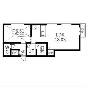 ピオネロ148(ワンルーム/4階)の間取り写真
