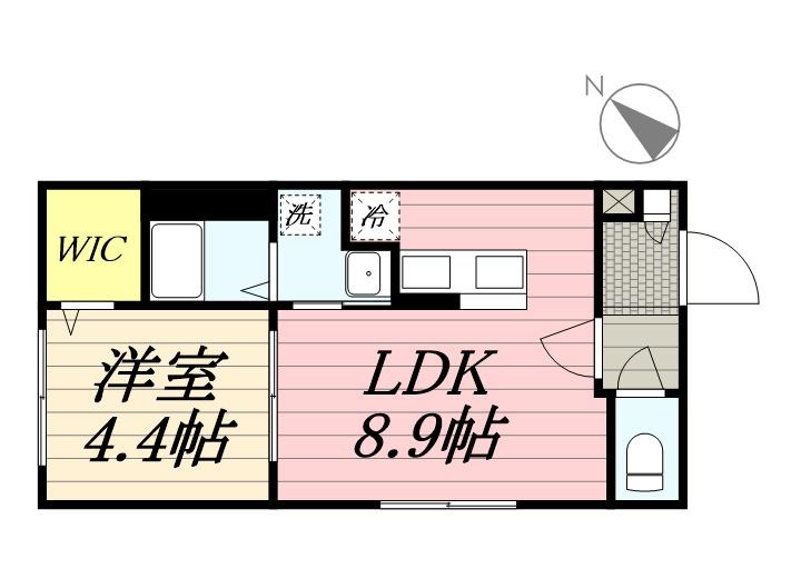  ルチアーノN35(1LDK/4階)の間取り写真