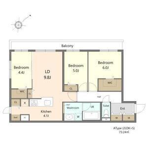 ガーデンクォーツ琴似(3LDK/3階)の間取り写真