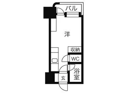 アン・セリジェ弐番館(1K/11階)の間取り写真