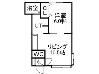 フォーサイト壱番館(1LDK/3階)の間取り写真