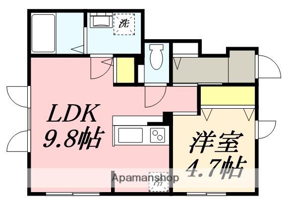 NC TERRACE Ⅱ(1LDK/1階)の間取り写真