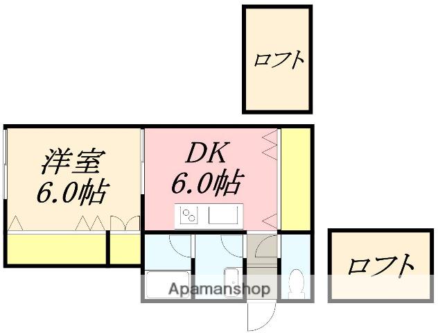 リージャストマンション壱番館(1DK/2階)の間取り写真