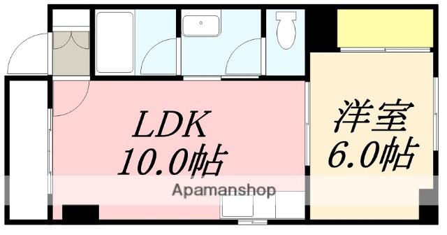 チェリーパーク五稜郭(1LDK/2階)の間取り写真