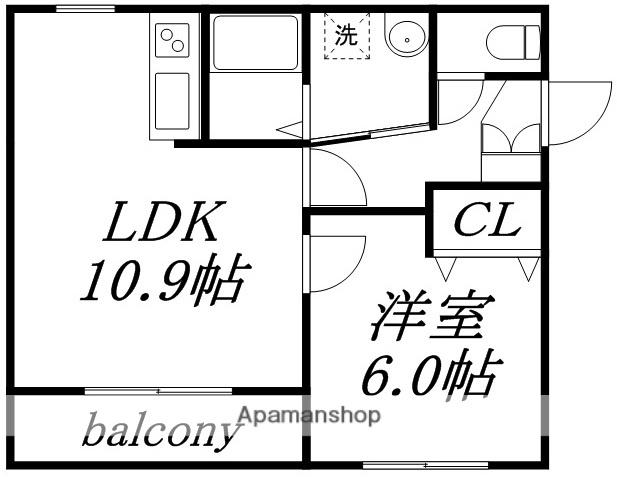 SAISON CLAIR SHOWA(1LDK/1階)の間取り写真