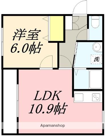 SAISON CLAIR SHOWA(1LDK/2階)の間取り写真