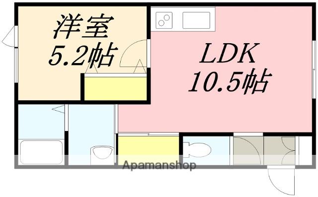 MSクリック(1LDK/1階)の間取り写真