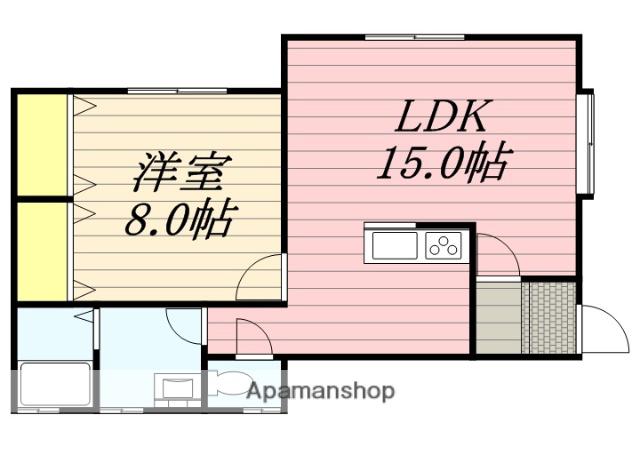 グットホーム昭和(1LDK/1階)の間取り写真