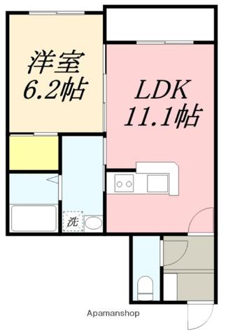 トルネラパージュ(1LDK/3階)の間取り写真