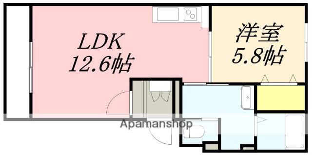 NUOVO SHOWA(1LDK/1階)の間取り写真