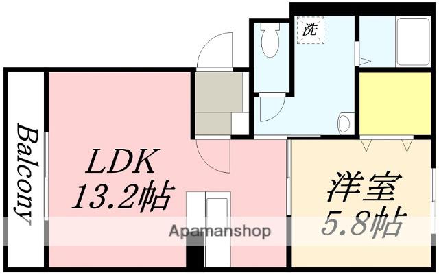 MAISON CAMELLIA(1LDK/3階)の間取り写真