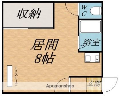 シャイン8(ワンルーム/1階)の間取り写真