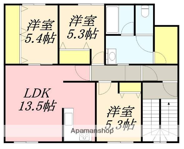 セントマーク(3LDK/3階)の間取り写真