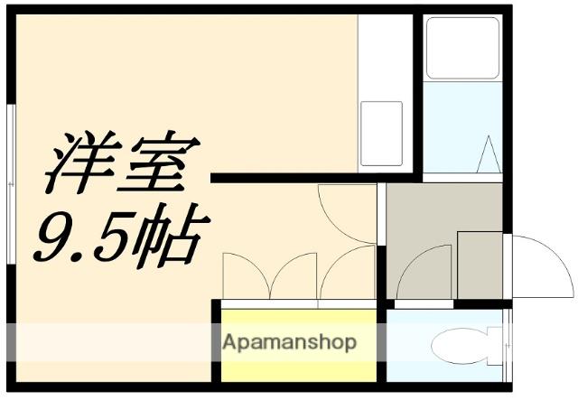 ラブリーハウス(ワンルーム/1階)の間取り写真