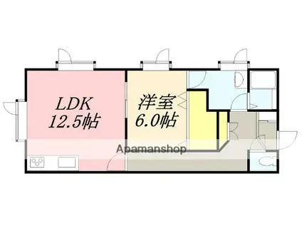 リアルステージ(1LDK/3階)の間取り写真