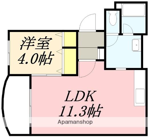 ラフィネⅡ(1LDK/1階)の間取り写真